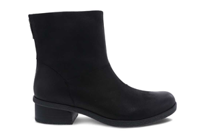 Dansko Brianne: Black Waterproof Burnished