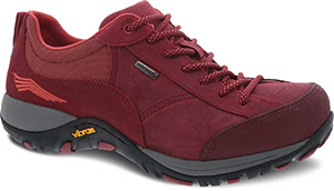 Dansko Paisley: Red Burnished Suede