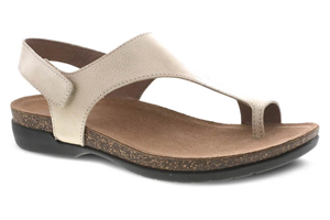 Dansko Reece Sandals: Linen Milled Burnished