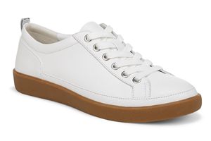 Vionic Winny Sneaker: White Leather Gum Sole