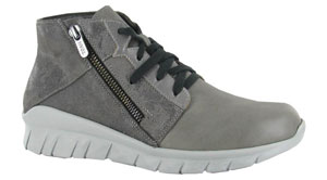 Naot Polaris: Foggy Gray Lthr/Gray Marble Suede