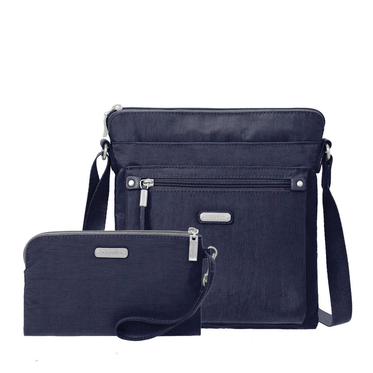 Baggallini Go Bagg With RFID Phone Wristlet: Navy