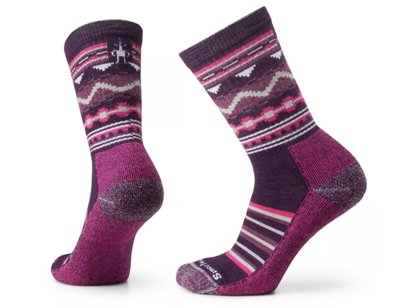 Smartwool Everyday Hudson Trail Light Cushion Crew Socks: Purple Iris