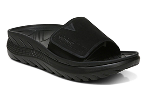 Vionic Rejuvenate Recovery Sandal: Black