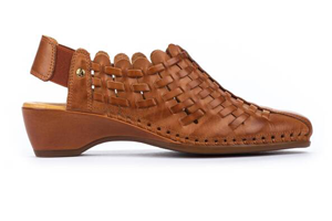 Pikolinos Women's Leather Shoes ROMANA: Brandy