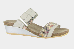 Naot Royalty: Soft White Lthr/Soft Silver Lthr