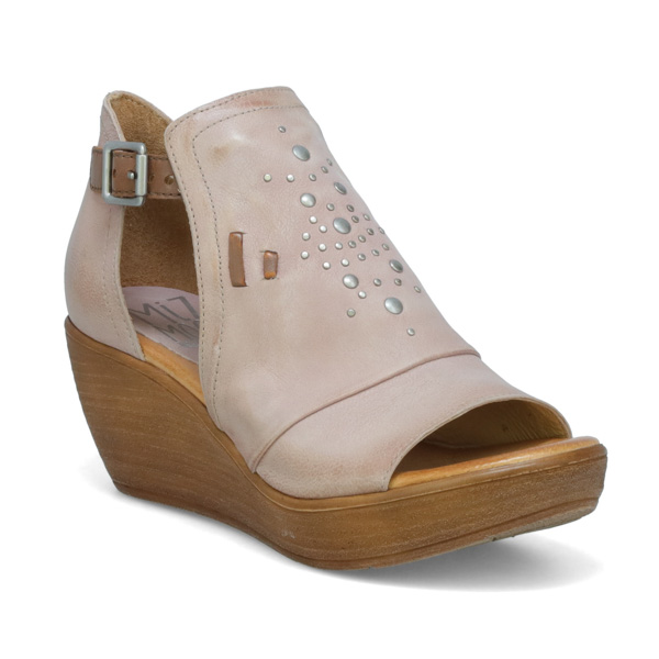 Miz Mooz Saxen Wedge Sandal: Pearl