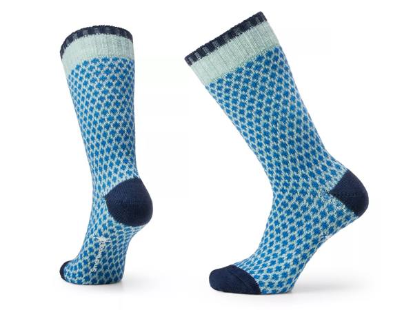 Smartwool Everyday Popcorn Polka Dot Full Cushion Crew Socks: Frosty Green