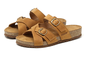 Stegmann Women's Heidi Leather Sandal: Tan