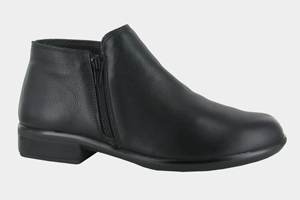 Naot Helm: Water Resistant Black Leather