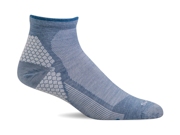 Sockwell Women's Plantar Sport Quarter | Plantar Relief Socks: Bluestone