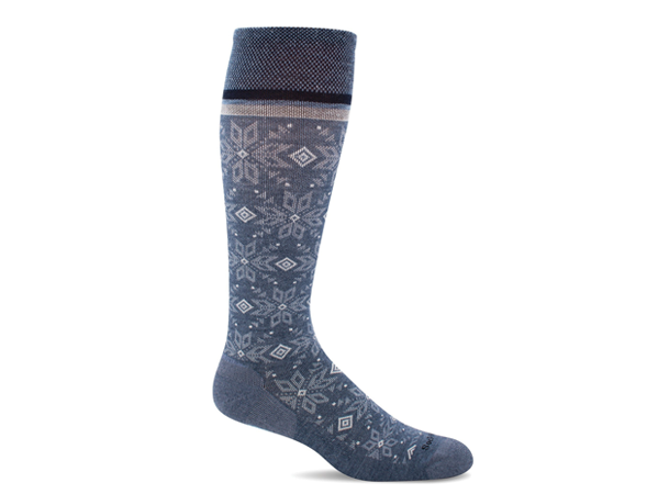 Sockwell Women's Winterland | Moderate Graduated Compression Socks: Denim